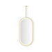 Robern YM2040SPPFN3H86 Sculpt Lighted Mirror, 20" x 40" x 1-7/8", Brass, Perimeter Light Pattern, Warm White (3000K), Dimmabl