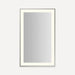 Robern YM2541RPSMD377 Sculpt Lighted Mirror, 25” x 41” x 2-1/4", Slim Museum Frame, Polished Nickel, Perimeter Light Pattern,