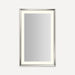 Robern YM2743RPCMD377 Sculpt Lighted Mirror, 27” x 43” x 2-5/16”, Chamfer Museum Frame, Polished Nickel, Perimeter Light Patt