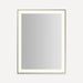Robern YM3141RPSMD3K77 Sculpt Lighted Mirror, 31” x 41” x 2-1/4", Slim Museum Frame, Polished Nickel, Perimeter Light Pattern