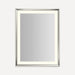 Robern YM3343RPCMD3K77 Sculpt Lighted Mirror, 33” x 43” x 2-5/16”, Chamfer Museum Frame, Polished Nickel, Perimeter Light Pat