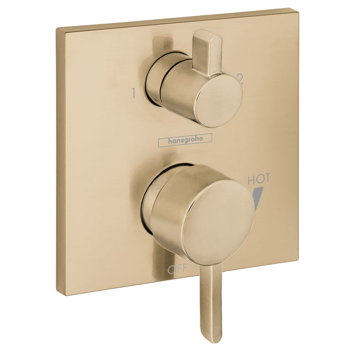 hansgrohe Pressure Balance Trim Square with Diverter