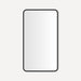 Round Corner Metal Cabinet, 20" x 34" x 4", Electric Upgrade: Magnetic Strip, Interior Lighting, USB Charging Ports, Ele