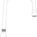 Moen S0002 6" Double Bend Spout From The M-Dura Collection Accessories in Chrome
