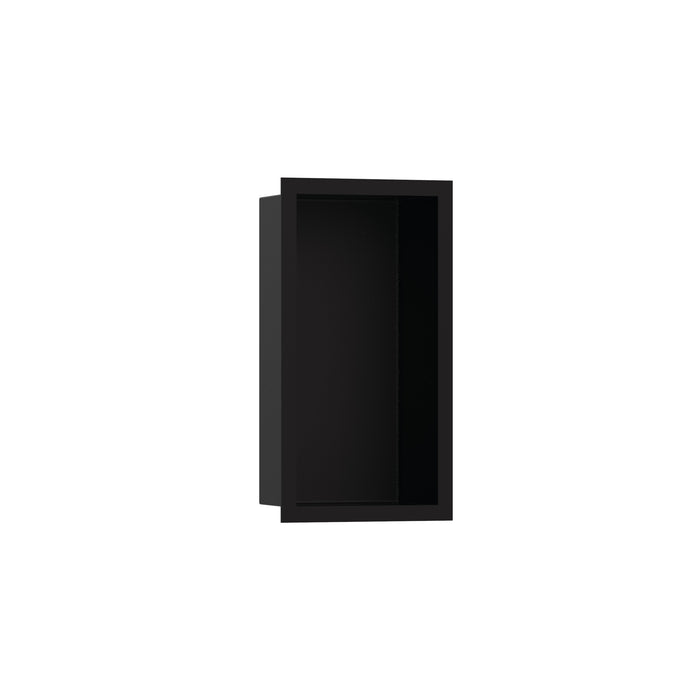 hansgrohe XtraStoris Individual Wall Niche Matte Black with Design Frame 12"x 6"x 4"