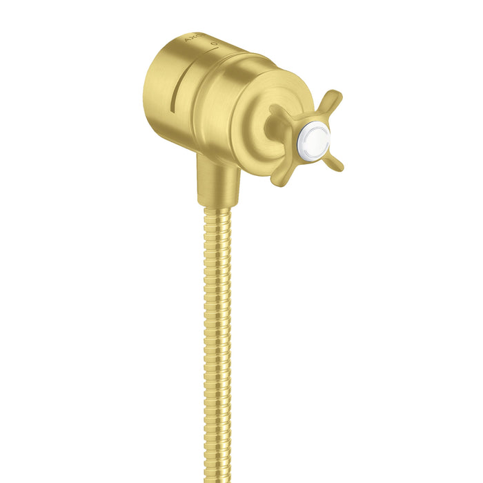 AXOR Montreux Wall Outlet with Check Valves and Volume Control, Cross Handle