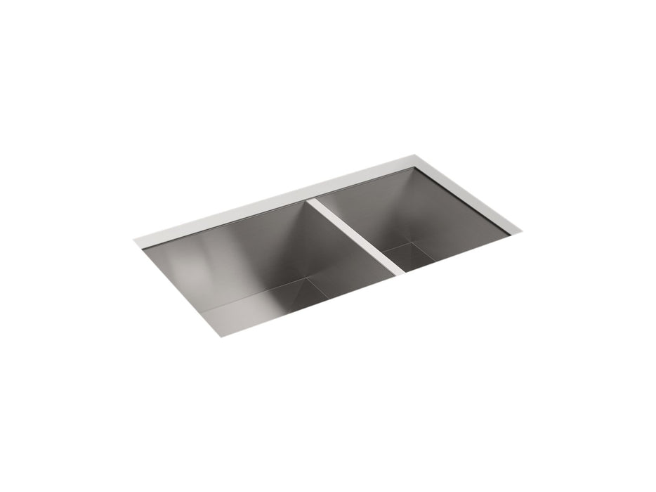 Sterling 20025 Ludington 32" Undermount Double-bowl Kitchen Sink, Stainless Steel