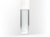 Sterling 26926-3G06 Standard Pivot Shower Door, 64" H x 23-1/2"-25" W, with 1/8"-thick Rain Textured Glass, Silver