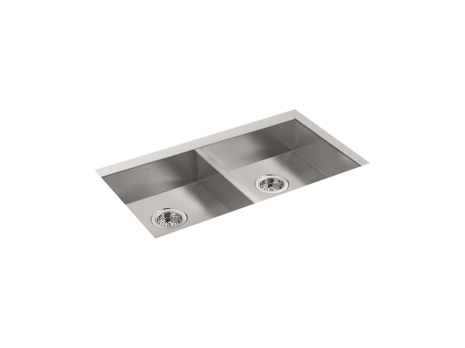 Sterling 32024 Ludington 32" Undermount Double-bowl Kitchen Sink, Stainless Steel