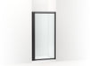 Sterling 33607-3G05 Attend 69" H Pivot Shower Door with 1/8"-thick Glass, Matte Black