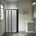 Sterling 33608-3G05 Attend 69" H Pivot Shower Door with 1/8"-thick Glass, Matte Black