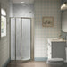 Sterling 33608-3G05 Attend 69" H Pivot Shower Door with 1/8"-thick Glass, Nickel Frame Finish with Smooth/Clear Glass Texture