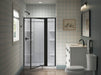 Sterling 33611-3G05 Attend 69" H Pivot Shower Door with 1/8"-thick Glass, Matte Black