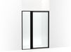Sterling 33612-3G05 Attend 69" H Pivot Shower Door with 1/8"-thick Glass, Matte Black