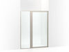 Sterling 33614-3G05 Attend 69" H Pivot Shower Door with 1/8"-thick Glass, Nickel Frame Finish with Smooth/Clear Glass Texture