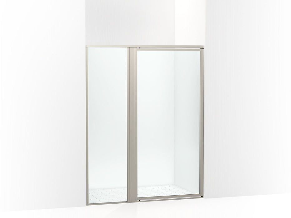 Sterling 33614-3G05 Attend 69" H Pivot Shower Door with 1/8"-thick Glass, Nickel Frame Finish with Smooth/Clear Glass Texture