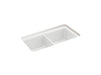 Sterling 34293 Gunnison 33-1/2" Undermount Double-bowl Kitchen Sink, Matte White