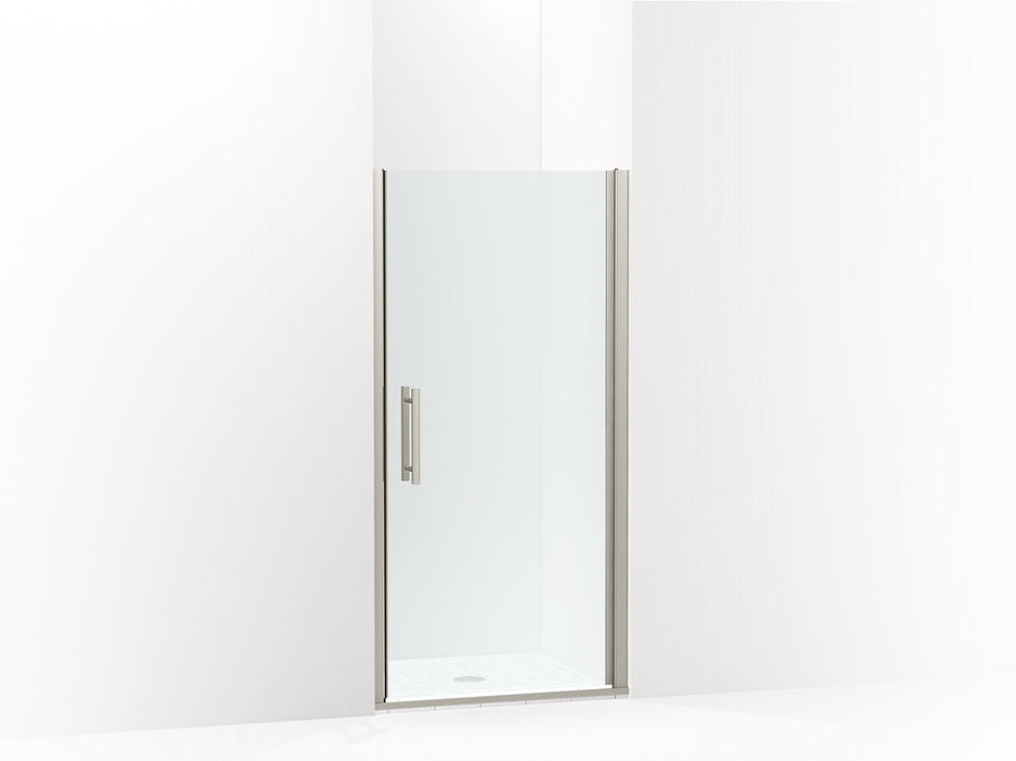 Sterling 39346-8L Finesse Peak 67" H Pivot Shower Door with 5/16"-thick Glass, Anodized Brushed Nickel