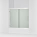 Sterling 39347-8D3 Finesse Peak 55-1/8" H Sliding Bath Door with 5/16"-thick Glass, Bright Polished Silver