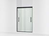Sterling 39348-8L Finesse Peak 69-5/8" H Sliding Shower Door with 5/16"-thick Glass, Matte Black
