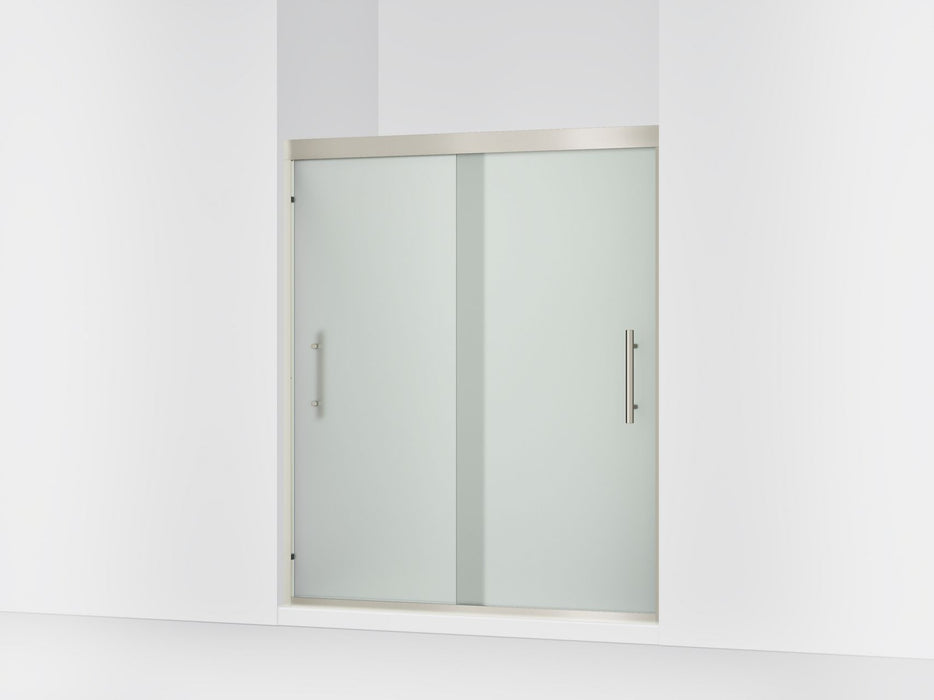 Sterling 39349-8D3 Finesse Peak 69-5/8" H Sliding Shower Door with 5/16"-thick Glass, Anodized Brushed Nickel