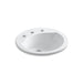 Sterling 441908 Modesto 19" Round drop-In Bathroom Sink, White