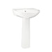 Sterling 442124 Sacramento 21-1/4" Oval Pedestal Bathroom Sink, White