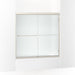 Sterling 5405-59 Finesse Frameless Sliding Bath Door 54-5/8"–59-5/8" W x 57-3/4" H, Nickel