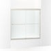 Sterling 5405-59 Finesse Frameless Sliding Bath Door 54-5/8"–59-5/8" W x 57-3/4" H, Nickel