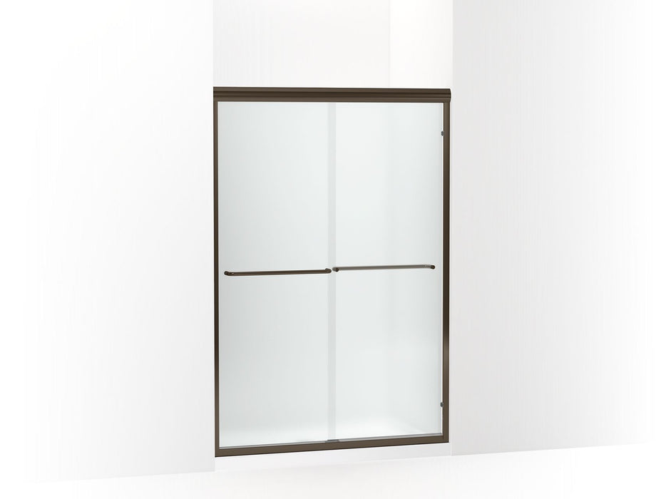 Sterling 5475-48 Finesse Frameless Sliding Shower Door 42-5/8 – 47-5/8" W x 69-3/4" H, Deep Bronze