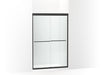 Sterling 5475-48 Finesse Frameless Sliding Shower Door 42-5/8 – 47-5/8" W x 69-3/4" H, Matte Black