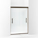 Sterling 547808-48 Finesse Peak Frameless Sliding Shower Door 44-5/8"–47-5/8" W x 70-1/16" H, Deep Bronze - 3/4 view of produ