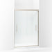 Sterling 547808-48 Finesse Peak Frameless Sliding Shower Door 44-5/8"–47-5/8" W x 70-1/16" H, Nickel - 3/4 view of product