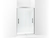 Sterling 547808-48 Finesse Peak Frameless Sliding Shower Door 44-5/8"–47-5/8" W x 70-1/16" H, Silver