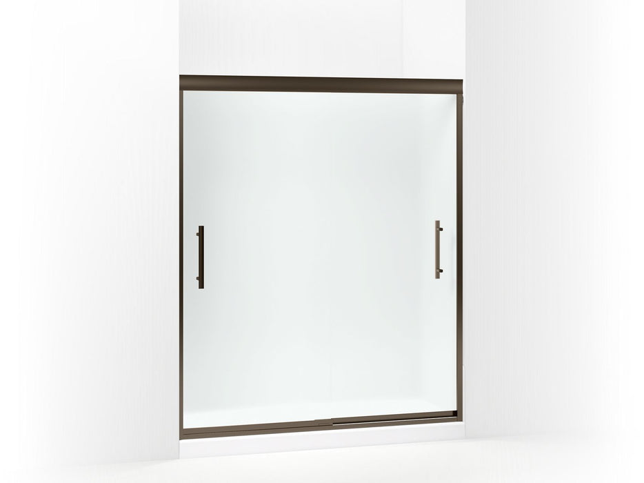 Sterling 547808-59 Finesse Peak Frameless Sliding Shower Door 56-5/8"–59-5/8" W x 70-1/16" H, Deep Bronze