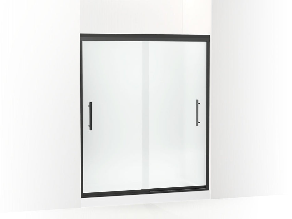 Sterling 547808-59 Finesse Peak Frameless Sliding Shower Door 56-5/8"–59-5/8" W x 70-1/16" H, Matte Black