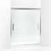 Sterling 547808-59 Finesse Peak Frameless Sliding Shower Door 56-5/8"–59-5/8" W x 70-1/16" H, Silver