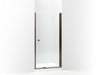 Sterling 5690-36 Finesse Headerless Frameless Pivot Shower Door 36" Max Opening x 67" H, Deep Bronze