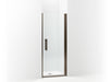Sterling 5699-30 Finesse Peak Headerless Frameless Pivot Shower Door 30" Max Opening x 67" H, Deep Bronze