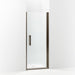 Sterling 5699-30 Finesse Peak Headerless Frameless Pivot Shower Door 30" Max Opening x 67" H, Deep Bronze