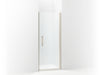 Sterling 5699-34 Finesse Peak Headerless Frameless Pivot Shower Door 34-1/2" Max Opening x 67" H, Nickel