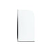 Sterling 572111-32 Whiston 32" Bath Screen, Silver Frame Finish with Smooth/Clear Glass Texture