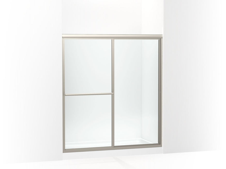 Sterling 572113-G05 Deluxe 65-1/2" H Sliding Shower Door with 1/8"-thick Glass, Nickel