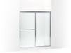 Sterling 572113-G05 Deluxe 65-1/2" H Sliding Shower Door with 1/8"-thick Glass, Silver