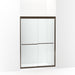 Sterling 572124-G05 Finesse 65-1/2" H Sliding Shower Door with 1/4"-thick Glass, Anodized Deep Bronze