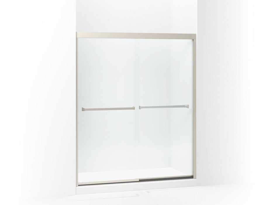 Sterling 581075-59 Meritor Frameless Sliding Shower Door 54-3/8"-59-3/8" x 69-11/16", Nickel