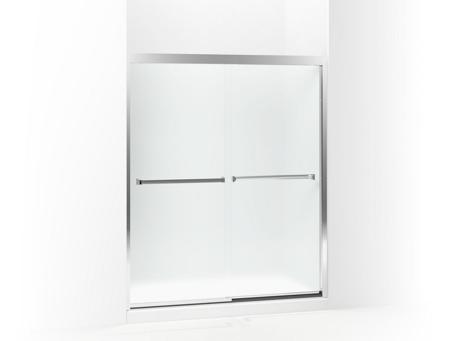 Sterling 581075-59 Meritor Frameless Sliding Shower Door 54-3/8"-59-3/8" x 69-11/16", Silver