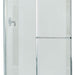 Sterling 5960-44 Deluxe Framed Sliding Shower Door, 65-1/2" H x 39 - 44" W, with 1/8" Thick Pebbled Glass, Silver