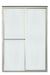 Sterling 5975-48 Deluxe Framed Sliding Shower Door 43-7/8"–48-7/8" W x 69-7/8" H, Nickel