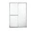 Sterling 5976-48 Deluxe Framed Sliding Shower Door, 70" H x 43-7/8 - 48-7/8" W, with 1/8" Thick Rain Glass, Silver